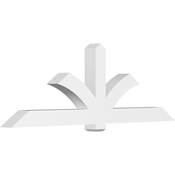 Ekena Millwork Redmond Architectural Grade PVC Gable Bracket, 96"W x 32"H x 6"D x 6"F, 8/12 Pitch GBP096X32X0606RED00 - main